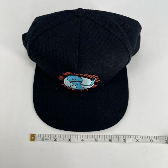 Rick and Morty Mr. Meeseeks Black Snapback Hat wool Blend - Picture 5 of 6